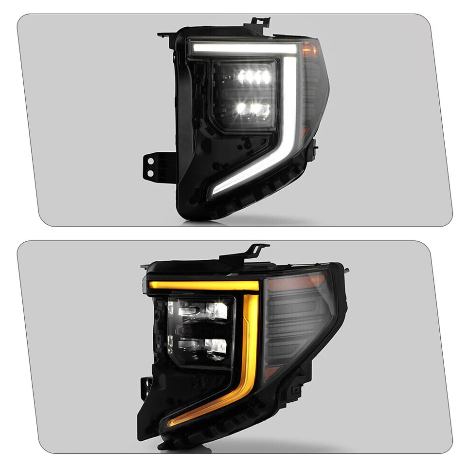 Fits For 2022-2024 GMC Sierra 1500 Elevation Pro SLE Full LED Headlight Driver Foto 3 de 4