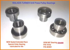 Walker Turner Drill Press - Extended Race Pulley Bearing 70702  /Rockwell Radial