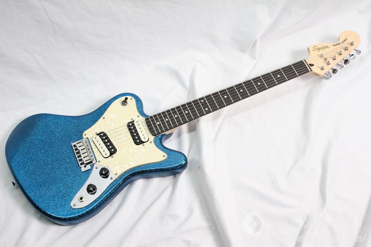 USED Squier by Fender Paranormal Super-Sonic Blue Sparkle