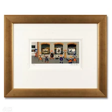 JOHN WILSON "Window Shopping II"  Signed Framed Giclee on Paper COA Stunning!!!!