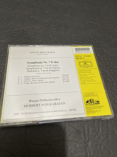 Musik: Anton Bruckner Symphonie Nr. 7 CDs 1990 - Bild 3 von 5