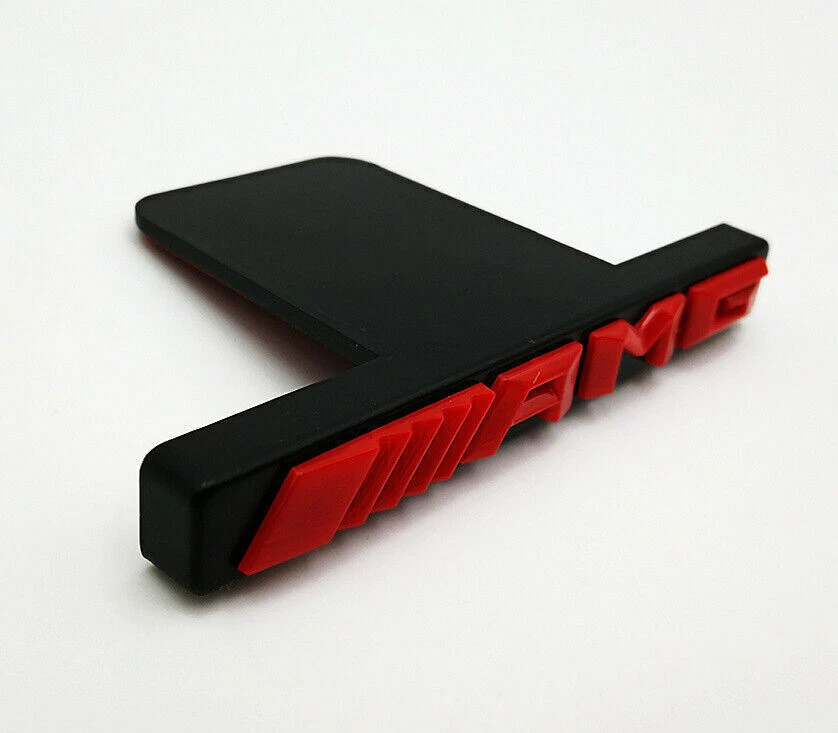 AMG Emblem GT PanAmericana Front Grille Red Badge for Mercedes C43 E43 GL63 US Foto 2 de 4