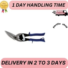 MIDWEST Power Cutters Long Cut Snip - Straight Cut Offset Tin Cutting Shears and