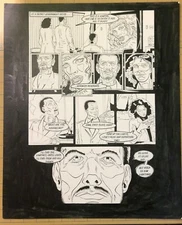 Avenue X #2 page 1, Interior page, original art. Vampire