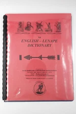 English Lenape Dictionary OA Vigil Naming 77 Pgs Suanhacky Lodge 49 Greater NY