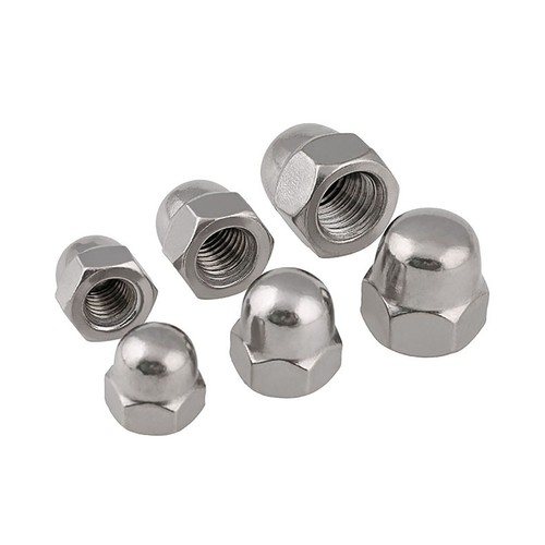 Hutmuttern DIN 1587 SUS Edelstahl VA Hutmutter M4 M5 M6 M8 M10 M12 Hohe Form - Bild 2 von 6