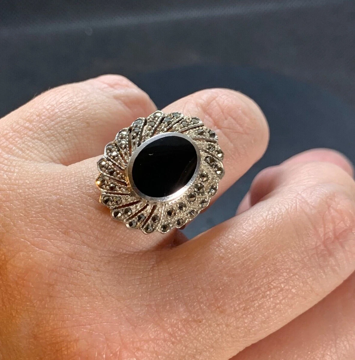 Statement cheap marcasite rings