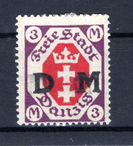 DANZIG Service 14DG Double Sided Printing * MH 90EUR (CA6407)