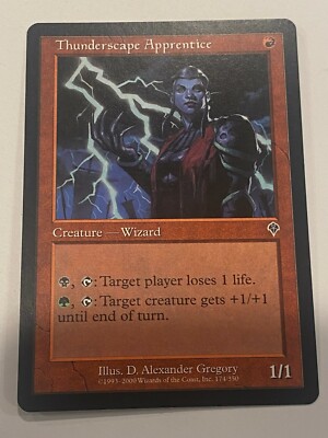 Thunderscape Apprentice - Magic the Gathering MTG Invasion Single Card