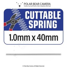 Cuttable Micro Miniature Small Compression Spring 1mm x 40mm Camera Lenses UK