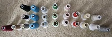 Coats And Clarks Vintage Spool Thread Lot Of 24 Assorted Colors 