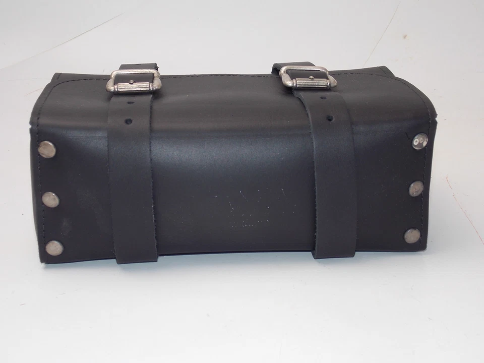 BOLSA DE HERRAMIENTAS PENTON KTM GS 100 125 250 400 495 500 ENDURO CUERO NEGRO AÑOS 70 Foto 2 de 4