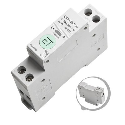 MCB Smart Circuit Breaker with Remote Control for Tuya WiFi Energy Monitoring