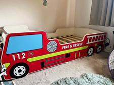Fire & Rescue 112 Fire Truck Single Bed Frame (requires 160x80cm mattress)