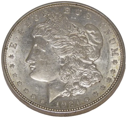 1921-D Morgan Dollar 90% Silver $1 Coin Denver Mint Raw Uncertified