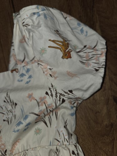 Disney Pale Pink Bambi Dress with Floral Print - Picture 4 of 6