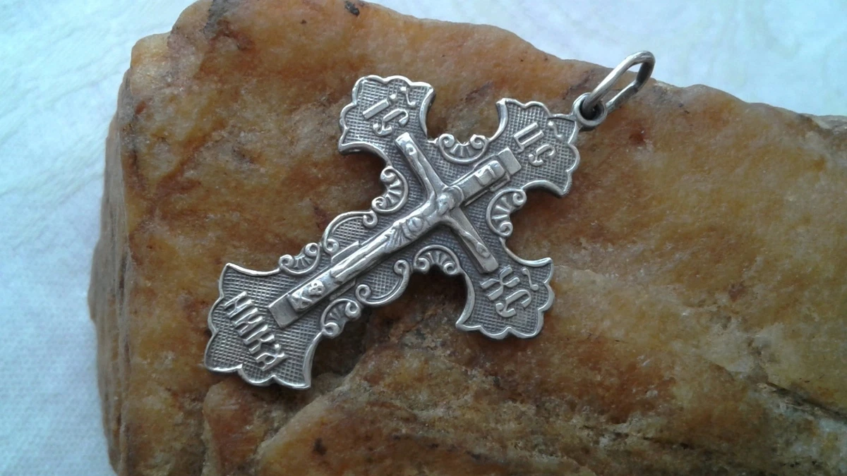 antique sterling crucifix products for sale | eBay