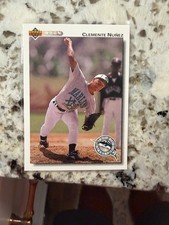 1992 UPPER DECK MLB BASEBALL ROOKIE CARD FLORIDA MARLINS CLEMENTE NUNEZ #701