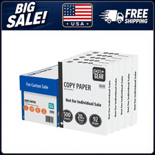 Pen  Gear Copy Paper 8.5" x 11", 20 lb, White 2500 Sheets, 5 Ream Case