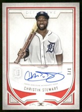 2019 Topps Definitive Rookie Autographs Red #DRA-CS Christin Stewart 1/1