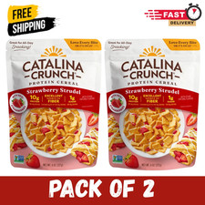 Catalina Crunch Protein Cereal, Strawberry Strudel, 8 oz pack of 2