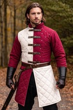 Medieval Handmade Padded Armor Jacket   SCA LARP Reenactment Costume