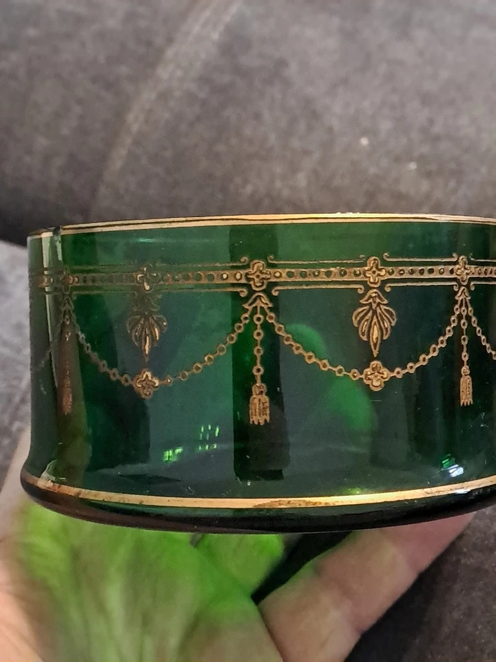 Vide Poche Ancien Verre Verrerie 19ème Napoléon III - Photo 4/4