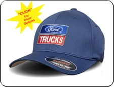 Classic Ford Trucks Block Logo - Flexfit Hat/Cap - S/M & L/XL - Ford/Trucks