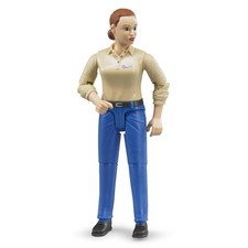 1/16 Bruder Female Figurine With Blue Jeans 6...