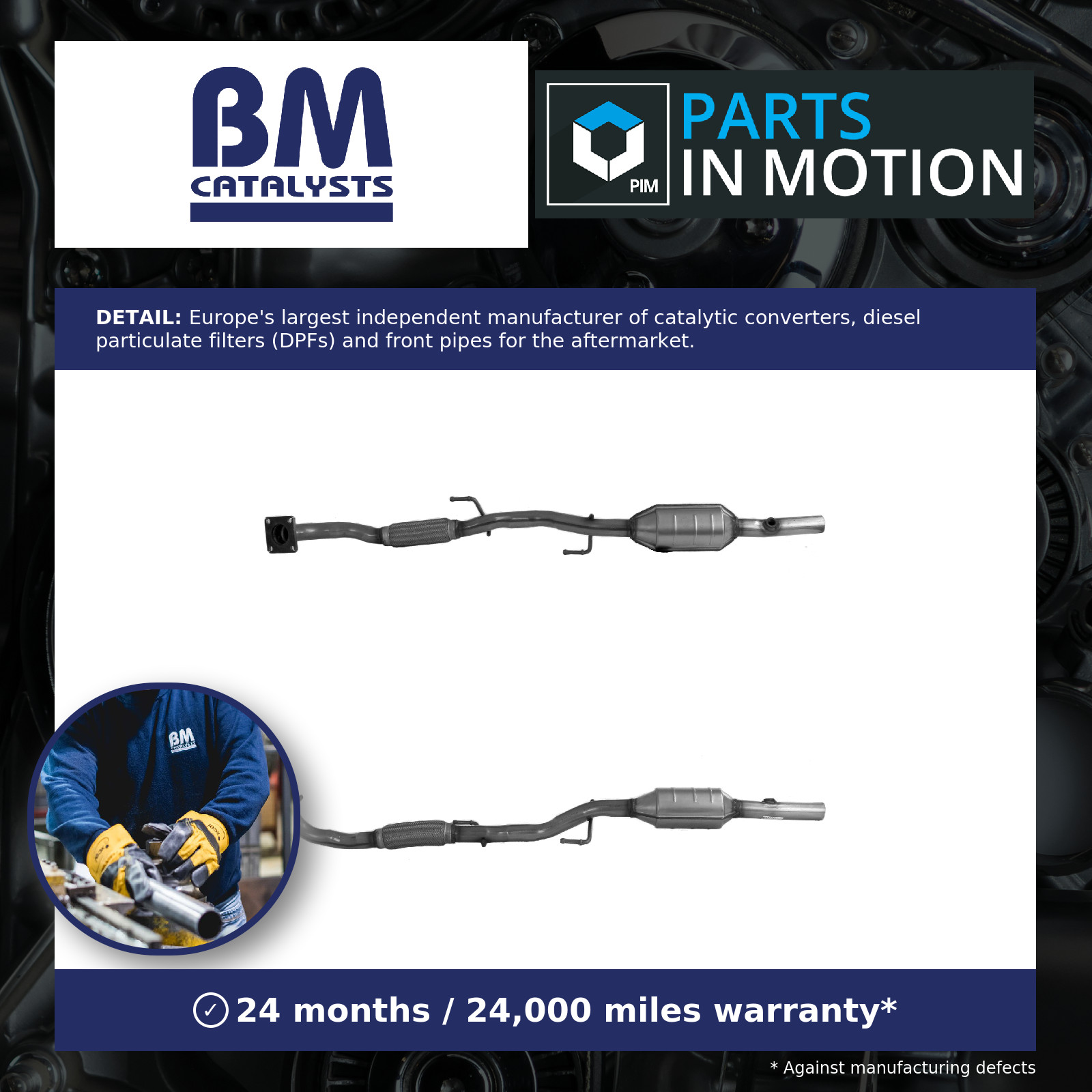 Catalytic Converter Type Approved BM91132H BM Catalysts 6Q0131701D 6Q0253058CX
