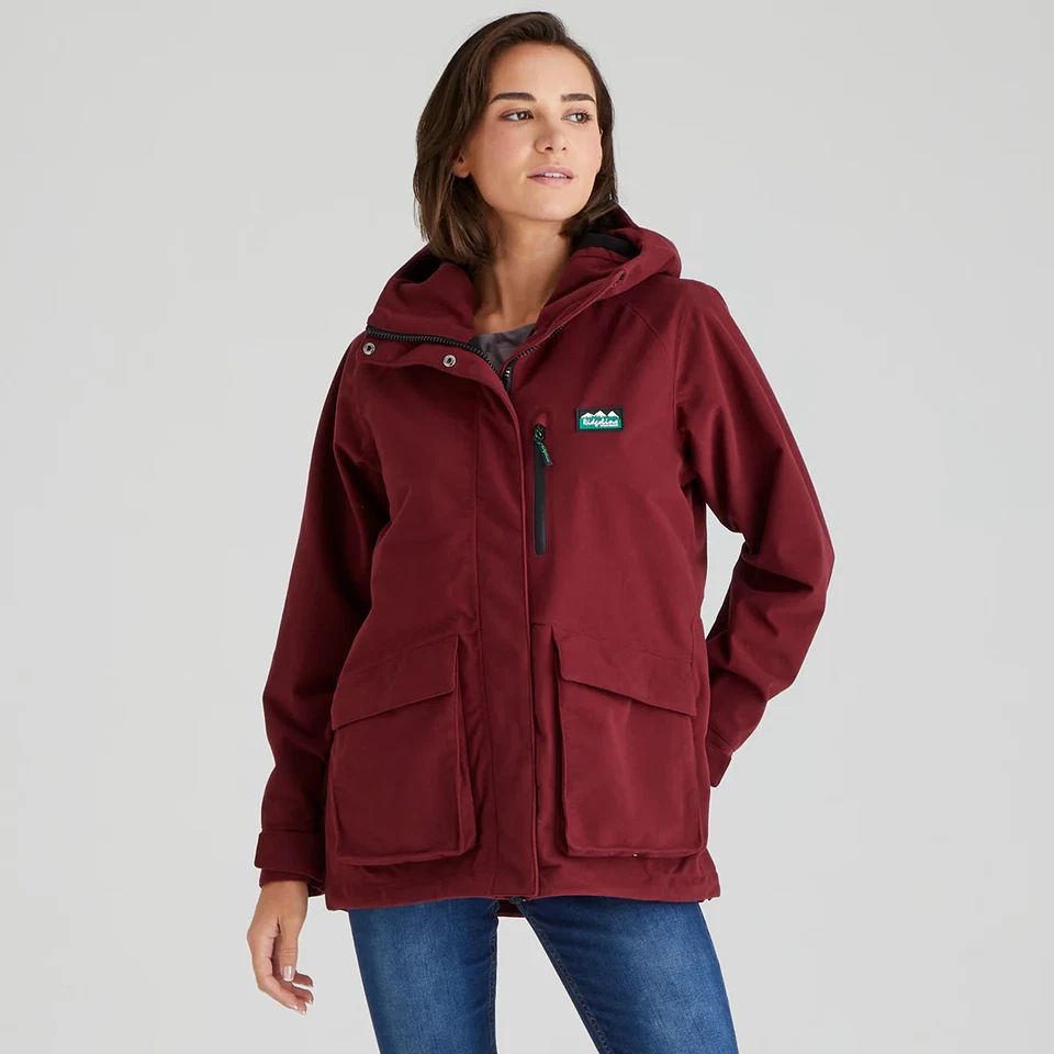 Ridgeline Ladies Rhea Jacket Winter Berry Women's Waterproof Coat - Image 4 of 4