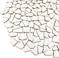 200g Ceramic Mosaic Tiles for Crafts,Irregular Stained Ceramic 0.2"x0.8" Porcela