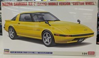 1/24 Mazda Savanna RX-7 SA22C Mid-Model Custom Wheels Model Kit 2026 Via Fedex