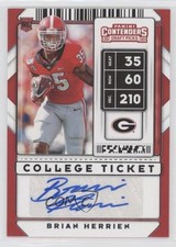 2020 Panini Contenders Draft Picks College Ticket Brian Herrien #318 Auto k0s