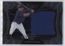 2021 Panini Select Horizontal Rookie Jumbo Swatches Andres Gimenez #HRJS-AG 0o3x