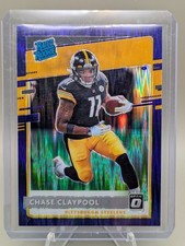 2020 Panini Donruss Optic - Rated Rookies Chase Claypool #177 Purple Shock Prizm