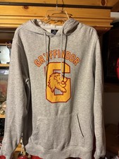 Gryffindor Hoodie Sweatshirt Harry Potter Gray Size Large Universal Unisex