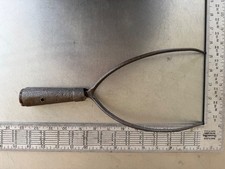 Vintage Pitch Fork Head 2 Tine Hay Prong Primitive Garden Farm Tool With Ferrule