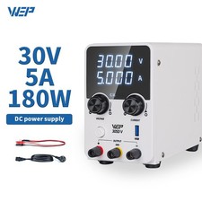 WEP 0-30V 0-5A Adjustable DC Bench Power Supply LED Lab Variable