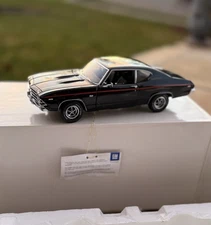 Franklin Mint 1969 Chevelle SS 396 Black 1:24 Scale # 4 / limited run LE of 500