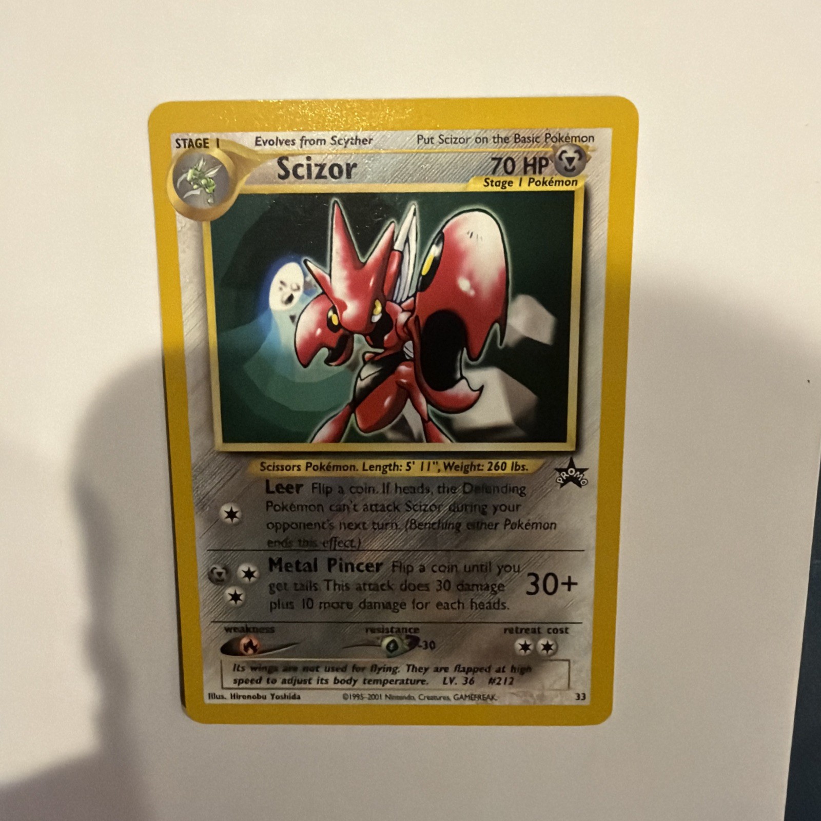 Scizor Black Star Promo 33 Near Mint Pokemon NM Vintage WOTC Wizards