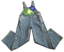 Mini Rodini X Wrangler Overalls Girls 5-7 Yrs. Size 6-7 Blue Organic Cotton