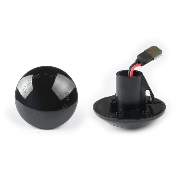 Seitenblinker Schwarz LED Mit E-2X Kompatibel Mit Alle Range Rover Iii, L322-image
