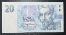 Czechia 20 Korun Banknote 1994 P10c AU+ / UNC-