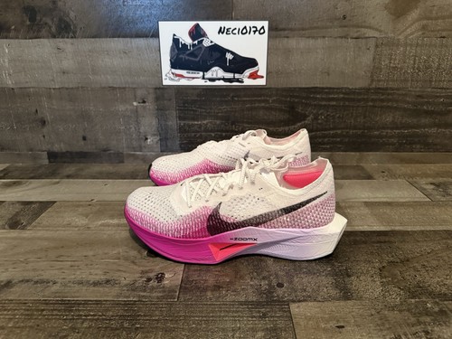 Nike ZoomX VaporFly Next% Men's Size 9.5 White Purple Running Shoes DV4129-104