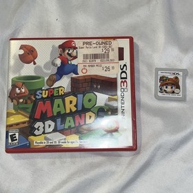 Nintendo 3DS System CTR-001 Charger Super Mario 3D Land Mario Bag Factory Reset