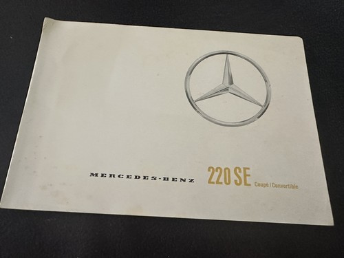 Mercedes Benz 220SE 1963 1964 cupé convertible W111 folleto paquete de catálogo de ventas - Imagen 2 de 14