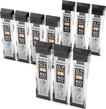 600 PCS 0.7mm Mechanical Pencil Refills 2B Lead 10 Tubes