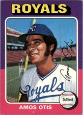 1975 Topps #520 Amos Otis - EX