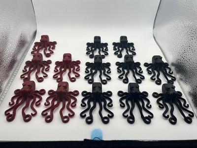 Lego Octopus Lot Of 13 Rare 5 Red 8 Black! Great Condition